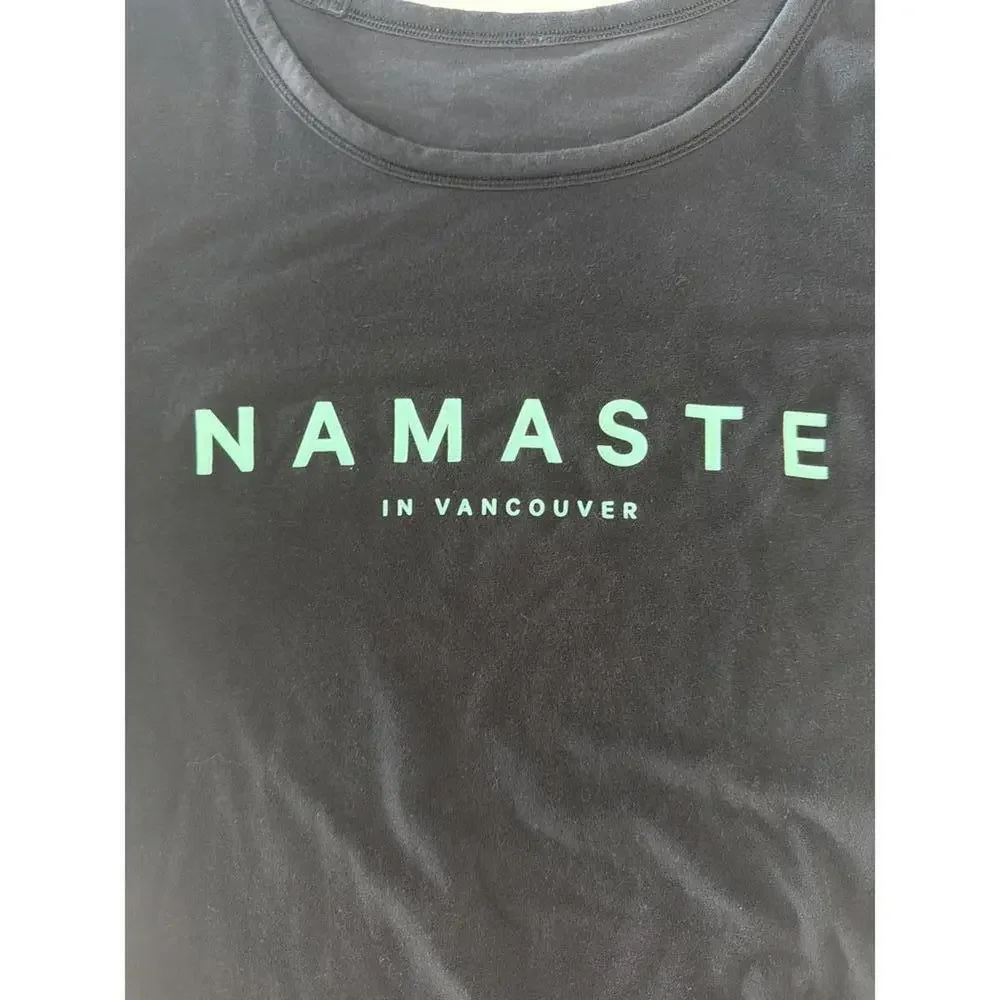 Lululemon Black Namaste In Vancouver T-Shirt - Picture 2 of 4